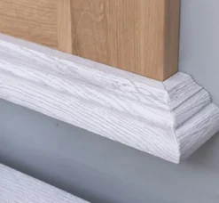 Casa Padrino Landhausstil Badezimmer Set Braun / Weiß - 1 Doppelwaschtisch & 2 Waschbecken & 2 Wasserhähne & 1 Wandspiegel - Massivholz Badezimmermöbel im Landhausstil