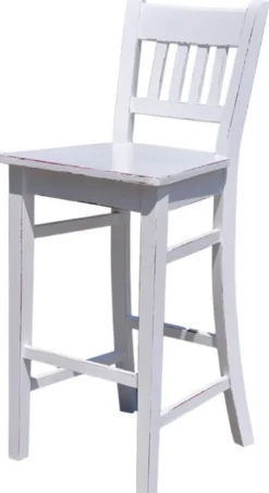 Casa Padrino Landhausstil Barstuhl 47 x 47 x H. 107 cm - Verschiedene Farben - Landhausstil Shabby Chic Möbel