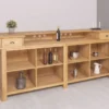 Casa Padrino Landhausstil Bar Theke Naturfarben 240 cm - Landhausstil Barmöbel