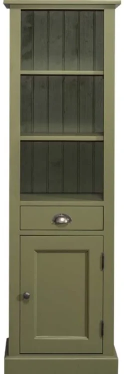 Casa Padrino Landhausstil Badezimmerschrank Grün 49 x 39 x H. 160 cm - Badezimmermöbel im Landhausstil