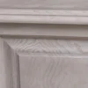 Casa Padrino Landhausstil Badezimmer Set Grau - 1 Doppelwaschtisch & 2 Waschbecken & 2 Wasserhähne & 1 Wandspiegel - Massivholz Badezimmermöbel im Landhausstil