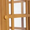Casa Padrino Landhausstil Bücherschrank Telefonzelle Antik Beige 55 x 51,5 x H. 180 cm - Telefonzellen Regalschrank im englischen Stil - Wohnzimmer Möbel im Landhausstil - Landhausstil Möbel