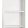 Casa Padrino Landhausstil Bücherschrank Weiß 53 x 30 x H. 178 cm - Edles Möbelstück mit Schublade