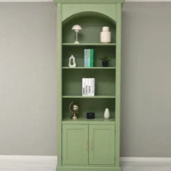 Casa Padrino Landhausstil Bücherschrank Hellgrün 102 x H. 250 cm - Landhausstil Möbel
