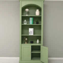 Casa Padrino Landhausstil Bücherschrank Hellgrün 102 x H. 250 cm - Landhausstil Möbel