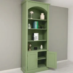 Casa Padrino Landhausstil Bücherschrank Hellgrün 102 x H. 250 cm - Landhausstil Möbel