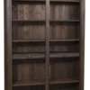 Casa Padrino Landhausstil Bücherschrank aus massivem Kiefernholz in Dunkelbraun 119 x 39 x H. 197 cm - Wohnzimmer Regalschrank