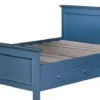 Casa Padrino Landhausstil Bett Blau 160 x 200 cm - Schlafzimmermöbel im Landhausstil