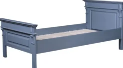 Casa Padrino Landhausstil Bett Blau - Verschiedene Größen - Massivholz Schlafzimmermöbel