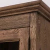 Casa Padrino Landhausstil Esszimmerschrank Dunkelbraun 137 x 50 x H. 197 cm - Massivholz Küchenschrank - Esszimmer Möbel im Landhausstil - Landhausstil Esszimmer Einrichtung