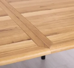 Casa Padrino Landhausstil Esstisch Naturfarben / Schwarz 160-200 x 120 x H. 78 cm - Ovaler ausziehbarer massivholz Küchentisch mit Eichenholz Tischplatte - Esszimmer Möbel im Landhausstil