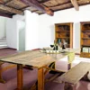 Casa Padrino Landhausstil Esszimmerschrank Braun / Naturfarben 107 x 45 x H. 190 cm - Massivholz Küchenschrank - Esszimmer Möbel im Landhausstil - Landhausstil Esszimmer Einrichtung