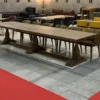Casa Padrino Landhausstil Esstisch Braun - Verschiedene Größen - Rustikaler Massivholz Küchentisch - Rustikale Massivholz Esszimmer Möbel - Landhausstil Esszimmer Möbel