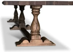 Casa Padrino Landhausstil Esstisch Braun - Verschiedene Größen - Rustikaler Massivholz Küchentisch - Rustikale Massivholz Esszimmer Möbel - Landhausstil Esszimmer Möbel