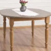 Casa Padrino Landhausstil Esstisch Grau / Hellbraun 160 x 120 x H. 78 cm - Ovaler massivholz Küchentisch mit Eichenholz Tischplatte