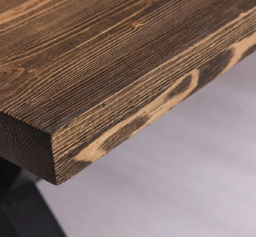 Casa Padrino Landhausstil Esstisch Dunkelbraun / Schwarz 210 x 90 x H. 78 cm - Massivholz Küchentisch - Landhausstil Esszimmer Möbel