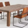 Casa Padrino Landhausstil Esstisch Naturfarben - Verschiedene Größen - Rustikaler Rechteckiger Massivholz Esszimmertisch - Landhausstil Esszimmer Möbel - Rustikale Esszimmer Möbel