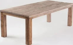 Casa Padrino Landhausstil Esstisch Naturfarben - Verschiedene Größen - Rustikaler Rechteckiger Massivholz Esszimmertisch - Landhausstil Esszimmer Möbel - Rustikale Esszimmer Möbel