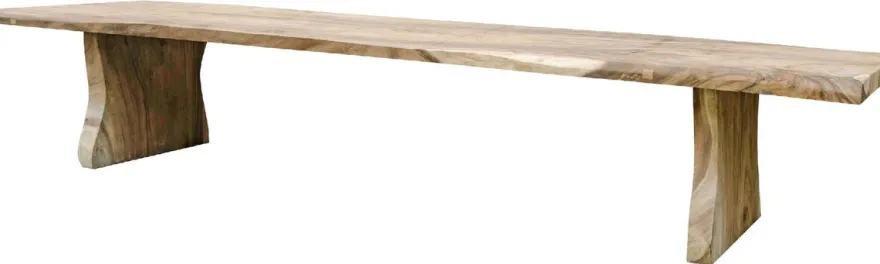 Casa Padrino Landhausstil Esstisch Naturfarben 400 cm - Riesiger rustikaler Massivholz Küchentisch - Rustikale Esszimmer Möbel - Massivholz Esszimmer Möbel - Landhausstil Esszimmer Möbel