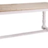 Casa Padrino Landhausstil Esstisch Naturfarben / Weiß 180 x 90 x H. 78 cm - Landhausstil Esszimmermöbel
