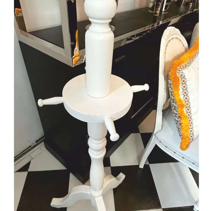 Casa Padrino Landhausstil Garderobenständer Weiß H. 200 cm - Garderoben Möbel