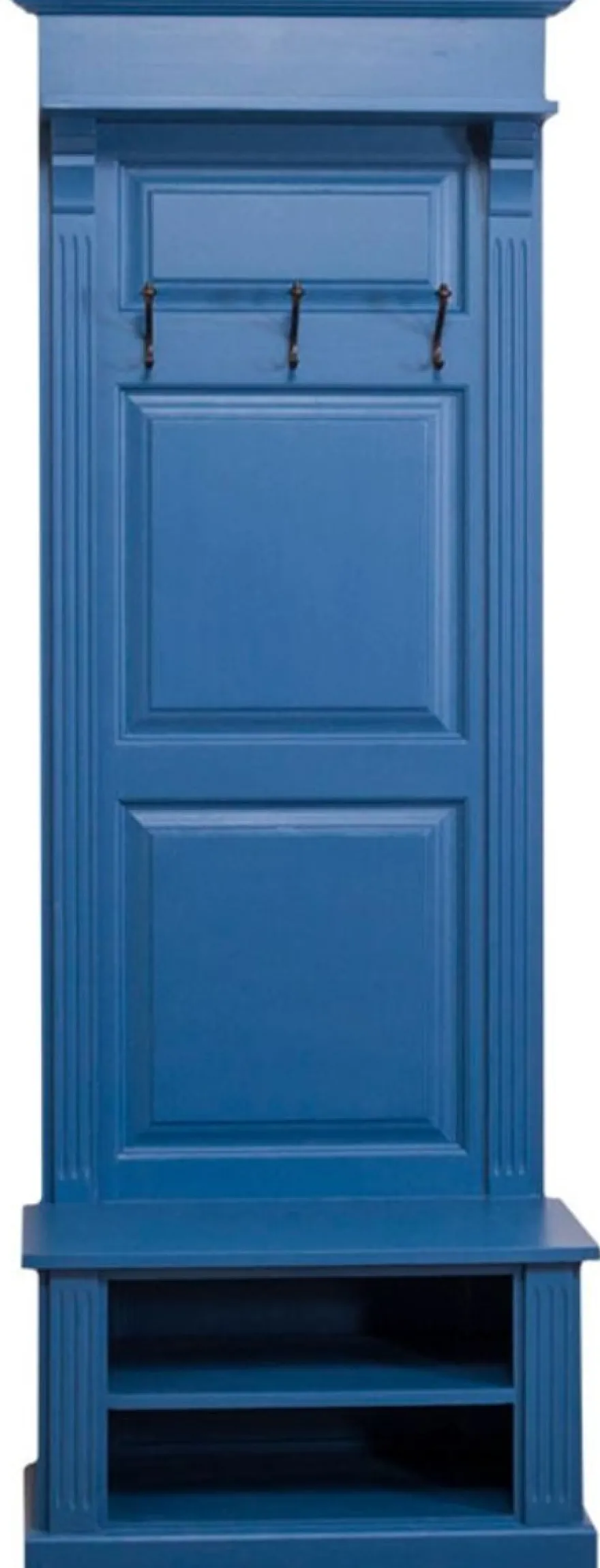 Casa Padrino Landhausstil Garderobe Blau 79 x 41 x H. 210 cm - Landhausstil Garderobenschrank