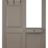 Casa Padrino Landhausstil Garderobe mit Schublade Dunkelgrau 131 x 19 x H. 210 cm - Landhausstil Möbel