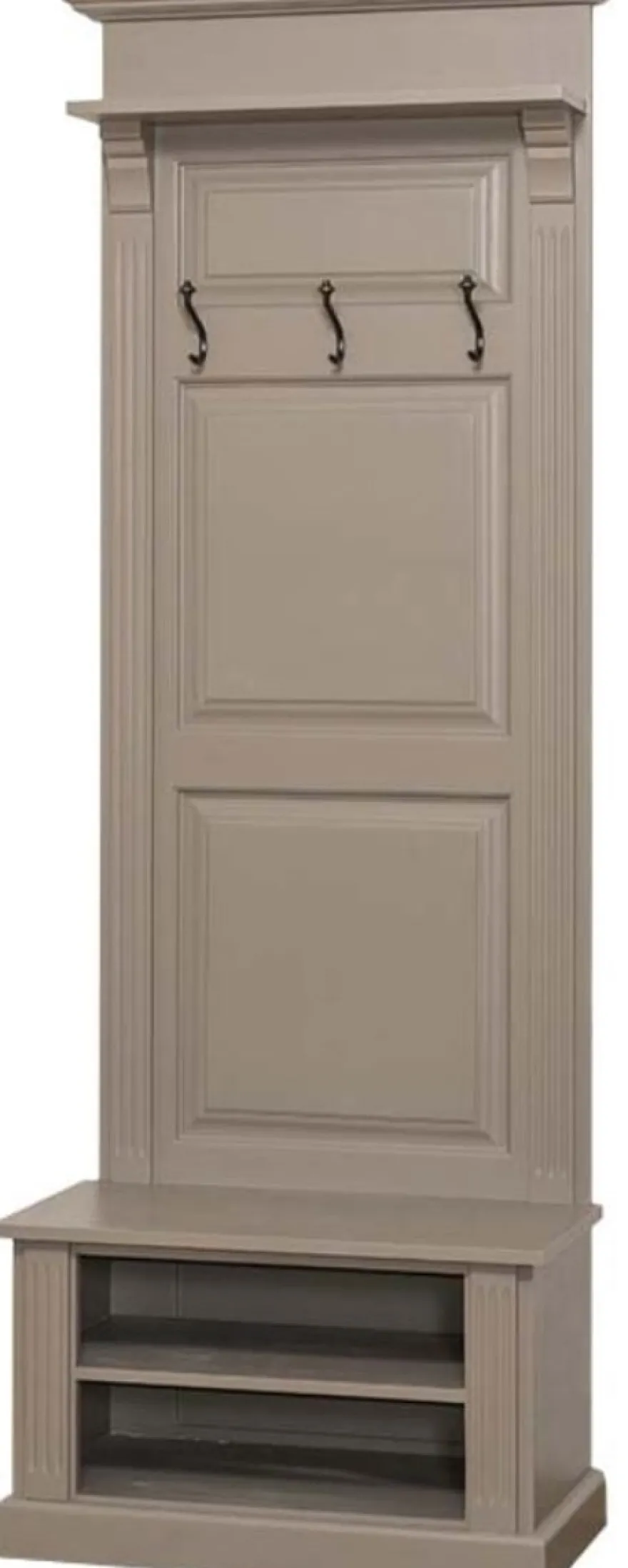 Casa Padrino Landhausstil Garderobe Olivgrau 79 x 41 x H. 210 cm - Landhausstil Garderobenschrank