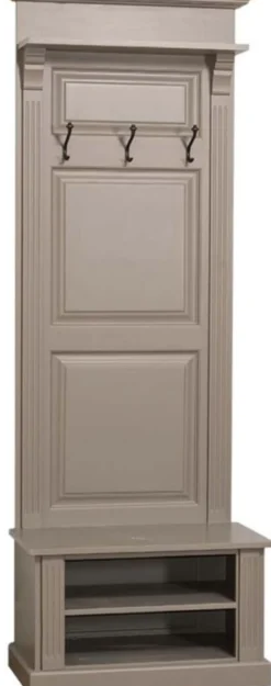 Casa Padrino Landhausstil Garderobe Olivgrau 79 x 41 x H. 210 cm - Landhausstil Garderobenschrank