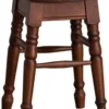 Casa Padrino Landhausstil Hocker Braun 35 x 35 x H. 45 cm - Massivholz Sitzhocker im Landhausstil