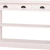 Casa Padrino Landhausstil Küchenkonsole Weiß 120 x 35 x H. 89 cm - Landhausstil Konsolentisch mit 3 Schubladen