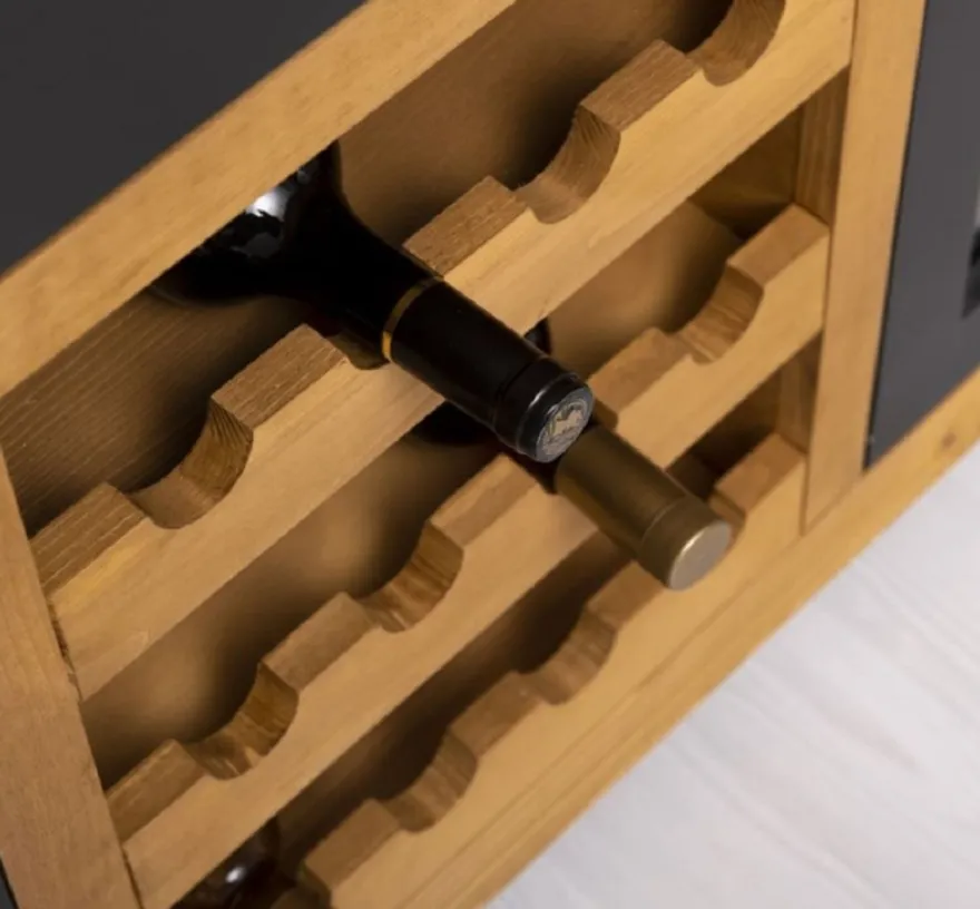 Casa Padrino Landhausstil Kücheninsel Schwarz / Naturfarben 150 x 90 x H. 90 cm - Massivholz Küchenschrank - Landhausstil Massivholz Küchen Möbel - Massivholz Esszimmer Möbel im Landhausstil