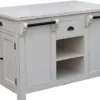 Casa Padrino Landhausstil Kücheninsel Antik Weiß 135 x 85 x H. 90 cm - Shabby Chic Küchenmöbel