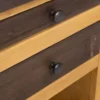 Casa Padrino Landhausstil Kücheninsel Braun / Naturfarben 150 x 90 x H. 90 cm - Massivholz Küchenschrank - Landhausstil Massivholz Küchen Möbel - Massivholz Esszimmer Möbel im Landhausstil