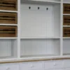 Casa Padrino Landhausstil Küchenschrank Antik Weiß / Naturfarben 160 x 43 x H. 218 cm - Massiver Küchenschrank