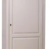 Casa Padrino Landhausstil Kleiderschrank Grau 100 x 67 x H. 200 cm - Massivholz Schlafzimmerschrank mit Tür - Landhausstil Schlafzimmermöbel