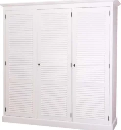 Casa Padrino Landhausstil Kleiderschrank 194 x 59 x H. 200 cm - Schlafzimmermöbel im Landhausstil