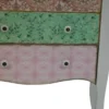 Casa Padrino Landhausstil Kommode Shabby Chic in Antik Weiß und Mehrfarbig, 75 x 38 x H. 76 cm
