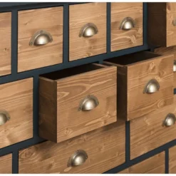 Casa Padrino Landhausstil Kommode mit 19 Schubladen - Büromöbel im Landhausstil