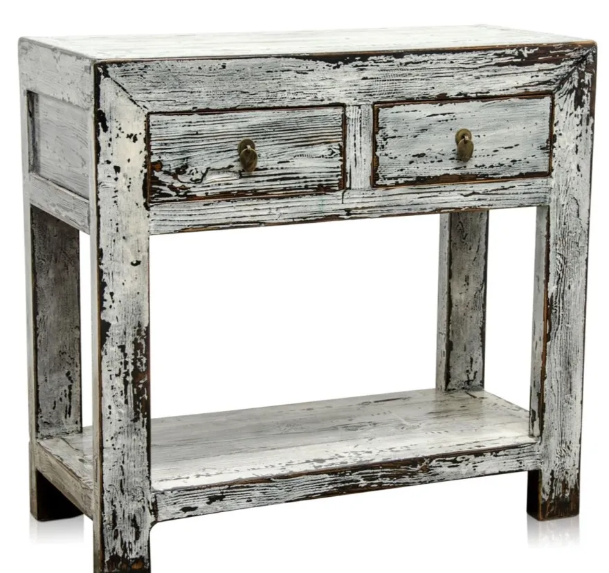 Casa Padrino Landhausstil Konsole Antik Stil Weiß 90 x 40 x H. 85 cm - Landhausstil Möbel
