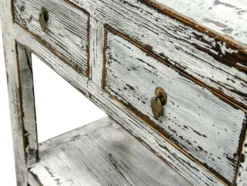 Casa Padrino Landhausstil Konsole Antik Stil Weiß 90 x 40 x H. 85 cm - Landhausstil Möbel