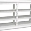 Casa Padrino Landhausstil Konsole Weiß 160 x 45 x H. 95 cm - Massivholz Regalschrank - Landhausstil Möbel