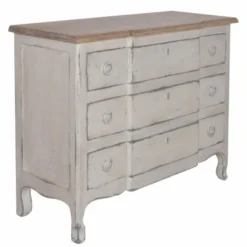 Casa Padrino Landhausstil Kommode mit 3 Schubladen Antik Grau / Braun 100 cm - Landhausstil Möbel