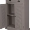 Casa Padrino Landhausstil Kommode aus Kiefernholz in Grau, 85 x 37 x H. 120 cm