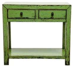 Casa Padrino Landhausstil Konsole Antik Stil Grün 90 x 40 x H. 85 cm - Landhausstil Möbel