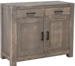 Casa Padrino Landhausstil Kommode aus Massivholz in Dunkelbraun 110 x 47 x H. 90 cm