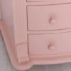 Casa Padrino Landhausstil Kommode Rosa / Grau 80 x 48 x H. 120 cm - Massivholz Schrank mit 6 Schubladen - Landhausstil Schlafzimmer Möbel - Möbel im Landhausstil - Landhausstil Einrichtung