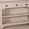 Casa Padrino Landhaus Stil Konsolentisch mit 3 Schubladen in Weiß Antik - 122 x 32 x 92 cm