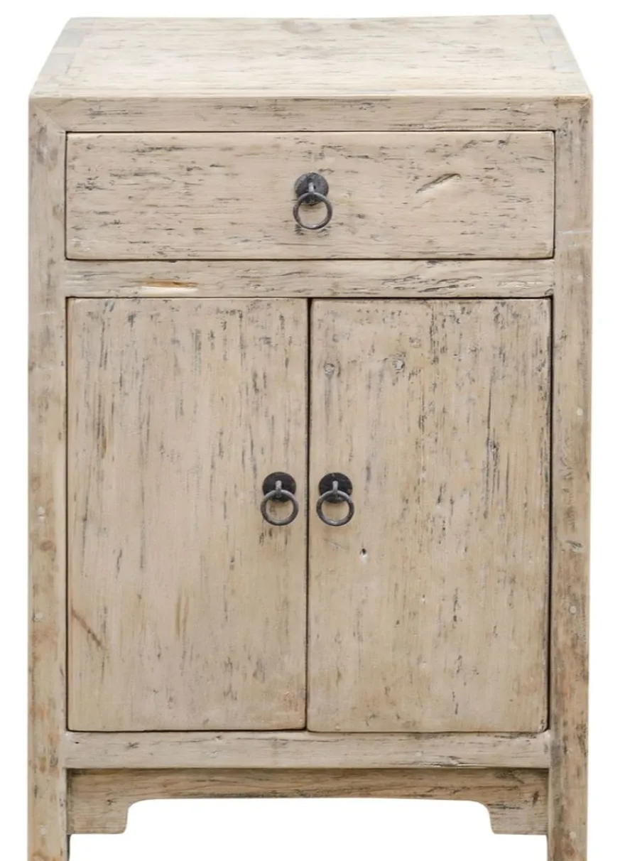 Casa Padrino Landhausstil Kommode aus Kiefernholz, Naturfarben, 50 x 40 x H. 75 cm