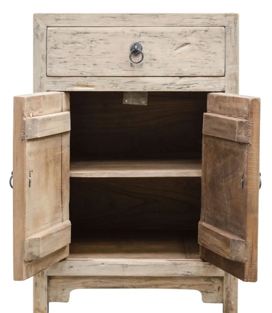 Casa Padrino Landhausstil Kommode aus Kiefernholz, Naturfarben, 50 x 40 x H. 75 cm
